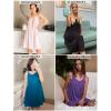 Ekouaer Women’s Nightgown Sleeveless Sleepwear Wide Strap Sleep Shirt Pleated Scoopneck Nightshirt S-4XL(001-lavender)