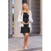 Ekouaer Women’s Nursing Nightgown Maternity Dress Breastfeeding Gown Full Slips Sleepwear(A-black)