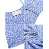 Ekouaer Women’s Nursing Nightgown Maternity Dress Breastfeeding Gown Full Slips Sleepwear(Blue White Floral)