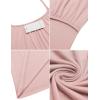 Ekouaer Women’s Nursing Nightgown Maternity Dress Breastfeeding Gown Full Slips Sleepwear(Dusty Pink)