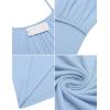 Ekouaer Women’s Nursing Nightgown Maternity Dress Breastfeeding Gown Full Slips Sleepwear(Light Blue)