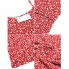Ekouaer Women’s Nursing Nightgown Maternity Dress Breastfeeding Gown Full Slips Sleepwear(Red Daisy)