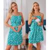 Ekouaer Women’s Nursing Nightgown Maternity Dress Breastfeeding Gown Full Slips Sleepwear(White Small Floral)