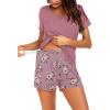 Ekouaer Womens Nursing Pajamas Maternity Breastfeeding Pjs Sleepwear Layer Soft Postpartum Lounge Set Pregnancy Clothes(Floral178)