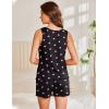 Ekouaer 2 Pack Womens Pajamas Set Casual Sleepwear Soft Pj Sets Tank Top and Shorts Loungewear for Summer,S-XXL(Love)