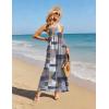Ekouaer Casual Jumpsuits for Women Adjustable Straps Overalls One Piece Jumpsuit Wide Leg Rompers With Pockets S-XXL(Grey Checkered)