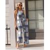 Ekouaer Casual Jumpsuits for Women Adjustable Straps Overalls One Piece Jumpsuit Wide Leg Rompers With Pockets S-XXL(Grey Checkered)