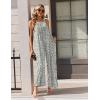 Ekouaer Casual Jumpsuits for Women Adjustable Straps Overalls One Piece Jumpsuit Wide Leg Rompers With Pockets S-XXL(Small Floral)