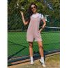 Ekouaer Rompers for Women Casual Loose Sleeveless Overalls Shorts Knit Jumpsuits 2026 Summer Vacation Beach Outfits(Brown)