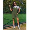Ekouaer Rompers for Women Casual Loose Sleeveless Overalls Shorts Knit Jumpsuits 2026 Summer Vacation Beach Outfits(Green Grey)