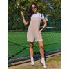 Ekouaer Rompers for Women Casual Loose Sleeveless Overalls Shorts Knit Jumpsuits 2026 Summer Vacation Beach Outfits(Light Khaki)