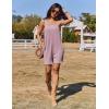 Ekouaer Rompers for Women Casual Loose Sleeveless Overalls Shorts Knit Jumpsuits 2026 Summer Vacation Beach Outfits(Purple)