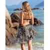 Ekouaer Sarong Wraps for Women Chiffon Beach Swimsuit Coverup Sheer Short Bathing Suit Cover Up Skirt for Swimwear(Leopard)