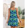 Ekouaer Women’s Bathing Suit Cover Up Sleeveless V Neck Swimsuit Coverups Summer Swimwear Beach Cover Ups with Pockets(Floral Blue Green)
