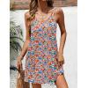 Ekouaer Women’s Bathing Suit Cover Up Sleeveless V Neck Swimsuit Coverups Summer Swimwear Beach Cover Ups with Pockets(Floral Orange)