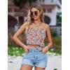 Ekouaer Women’s Bathing Suit Cover Up Sleeveless V Neck Swimsuit Coverups Summer Swimwear Beach Cover Ups with Pockets(Floral Orange)