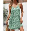 Ekouaer Women’s Bathing Suit Cover Up Sleeveless V Neck Swimsuit Coverups Summer Swimwear Beach Cover Ups with Pockets(Stripe Green)