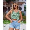 Ekouaer Women’s Bathing Suit Cover Up Sleeveless V Neck Swimsuit Coverups Summer Swimwear Beach Cover Ups with Pockets(Stripe Green)