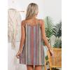 Ekouaer Women’s Bathing Suit Cover Up Sleeveless V Neck Swimsuit Coverups Summer Swimwear Beach Cover Ups with Pockets(Stripe Multicolor)