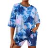 Blue and Purple Tie-dye