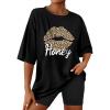 Leopard Honey Lips Print