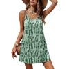 Ekouaer Women’s Bathing Suit Cover Up Sleeveless V Neck Swimsuit Coverups Summer Swimwear Beach Cover Ups with Pockets(Stripe Green)