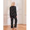 Ekouaer 2 Pack Womens Pajama Sets Long Sleeve Sleepwear Long Pants Loungewear Soft Pjs Set with Pockets S-XXL(Christmas Black/Red)