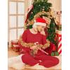 Ekouaer 2 Pack Womens Pajama Sets Long Sleeve Sleepwear Long Pants Loungewear Soft Pjs Set with Pockets S-XXL(Christmas Black/Red)