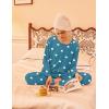 Ekouaer 2 Pack Womens Pajama Sets Long Sleeve Sleepwear Long Pants Loungewear Soft Pjs Set with Pockets S-XXL(Red Striped/Blue Green Heart)