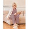 Ekouaer 2 Pack Womens Pajama Sets Long Sleeve Sleepwear Long Pants Loungewear Soft Pjs Set with Pockets S-XXL(Red Striped/Blue Green Heart)