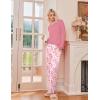 Ekouaer 2 Pack Womens Pajama Sets Long Sleeve Sleepwear Long Pants Loungewear Soft Pjs Set with Pockets S-XXL(Tie-dye Blue/Tie-dye Pink)