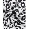 Ekouaer 2 Pack Womens Pajama Sets Short Sleeve Sleepwear Top with Shorts Pjs Soft Comfy Loungewear S-XXL(Gray Leopard/Black)