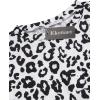 Ekouaer 2 Pack Womens Pajama Sets Short Sleeve Sleepwear Top with Shorts Pjs Soft Comfy Loungewear S-XXL(Gray Leopard/Black)