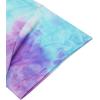 Ekouaer 2 Pack Womens Pajama Sets Short Sleeve Sleepwear Top with Shorts Pjs Soft Comfy Loungewear S-XXL(Tie Dye Blue Purple/Light Purple)