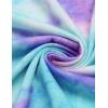Ekouaer 2 Pack Womens Pajama Sets Short Sleeve Sleepwear Top with Shorts Pjs Soft Comfy Loungewear S-XXL(Tie Dye Blue Purple/Light Purple)
