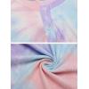 Ekouaer 2 Pack Womens Pajama Sets Short Sleeve Sleepwear Top with Shorts Pjs Soft Comfy Loungewear S-XXL(Tie Dye Pink Blue/Tie Dye Blue)