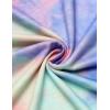 Ekouaer 2 Pack Womens Pajama Sets Short Sleeve Sleepwear Top with Shorts Pjs Soft Comfy Loungewear S-XXL(Tie Dye Rainbow/Blue Sky)