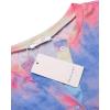 Ekouaer 2 Pack Womens Pajama Sets Short Sleeve Sleepwear Top with Shorts Pjs Soft Comfy Loungewear S-XXL(Tie Dye Rainbow/Blue Sky)