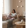 Ekouaer 2 Piece Womens Pajamas V Neck Short Sleeve Top and Long Pants Pjs Print Lounge Set Sleepwear(Heart Plaid)