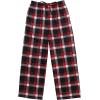 Ekouaer Boys Sleepwear Pant Long Pajamas Pants Plaid Pj Pant Elastic Waist Bottoms(A-yarn Dyed Lattice2)
