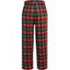 Ekouaer Boys Sleepwear Pant Long Pajamas Pants Plaid Pj Pant Elastic Waist Bottoms(Pattern5)