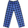 Ekouaer Boys Sleepwear Pant Long Pajamas Pants Plaid Pj Pant Elastic Waist Bottoms(Yarn Dyed Lattice13)