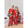 Ekouaer Christmas Child Pajamas Sets X-mas Holiday Pjs(Red Snowman)