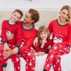 Ekouaer Christmas Child Pajamas Sets X-mas Holiday Pjs(Red Snowman)