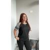 Ekouaer Lounge Sets for Women Two Piece Pajama Set Short Sleeve Crewneck Jogger Outfits and Sweatpants Tracksuit(Black)