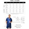 Ekouaer Mens Pajamas Set Silk Satin Sleepwear Short Sleeve Button Down Pjs Set 2 Piece Loungewear with Pockets S-XXL(Light Blue)
