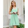 Ekouaer Nightgowns for Women Sleeveless Nightdress Cute Night Gowns Short Sleepshirt Soft Sleepwear Pajama Dress S-XXXL(Light Green)