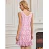 Ekouaer Nightgowns for Women Sleeveless Nightdress Cute Night Gowns Short Sleepshirt Soft Sleepwear Pajama Dress S-XXXL(Pink Florals)