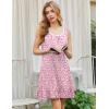 Ekouaer Nightgowns for Women Sleeveless Nightdress Cute Night Gowns Short Sleepshirt Soft Sleepwear Pajama Dress S-XXXL(Pink Florals)