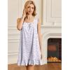Ekouaer Nightgowns for Women Sleeveless Nightdress Cute Night Gowns Short Sleepshirt Soft Sleepwear Pajama Dress S-XXXL(Purple Tassel)